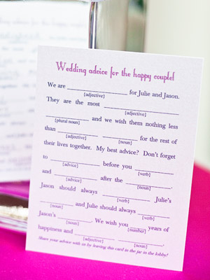 Saw these creative guest book ideas from theknotcom that are different and